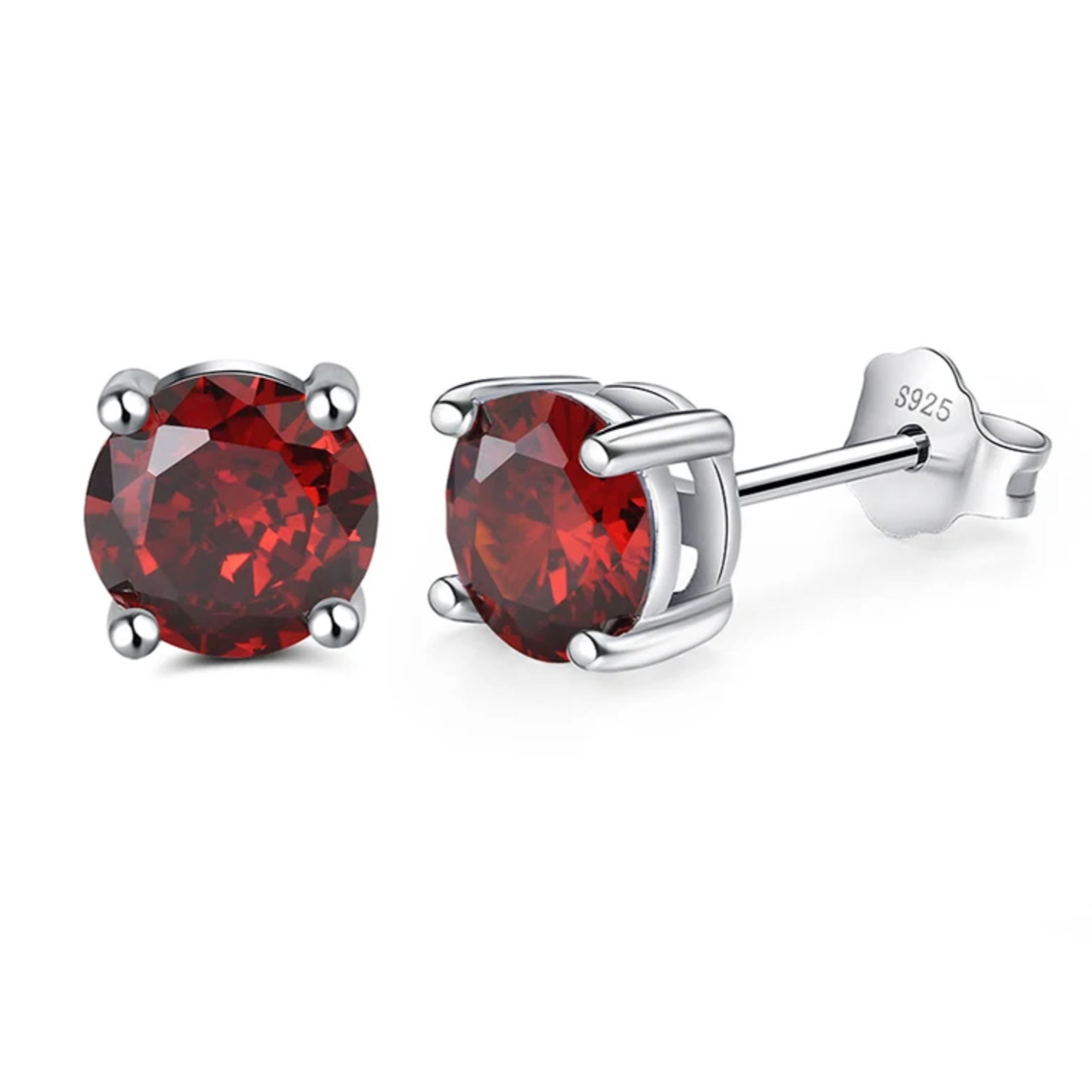 VivaLux Colorful Brilliance Moissanite Studs Earrings
