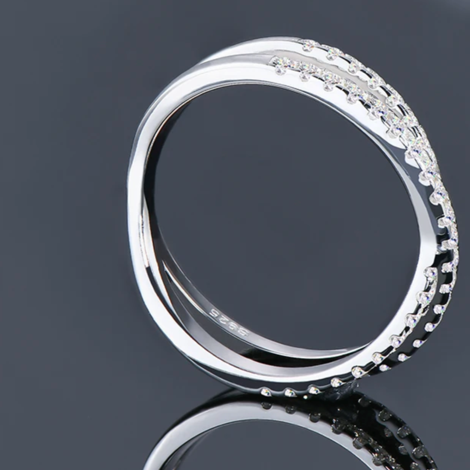 Melody Half Eternity Moissanite Ring