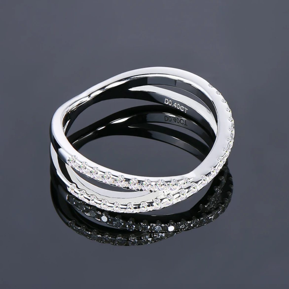 Melody Half Eternity Moissanite Ring