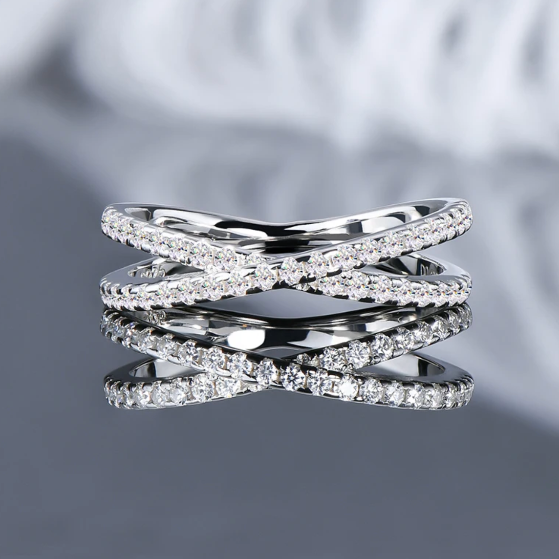 Melody Half Eternity Moissanite Ring