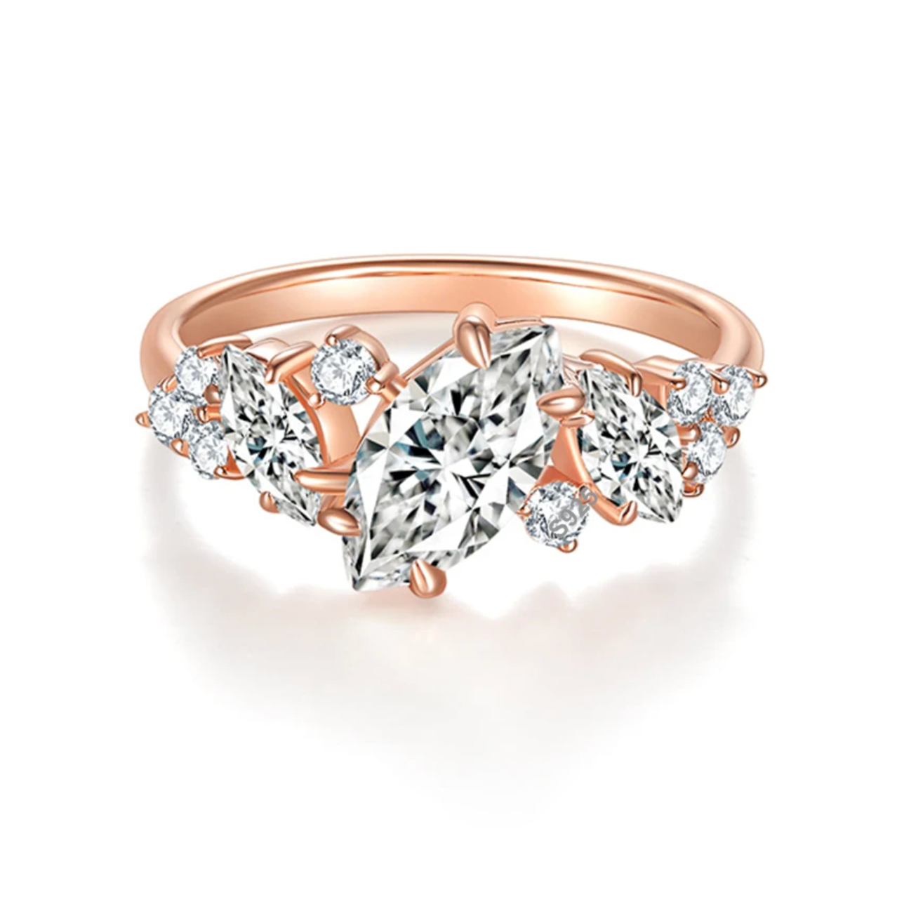 Lyric Marquise Cut Moissanite Ring