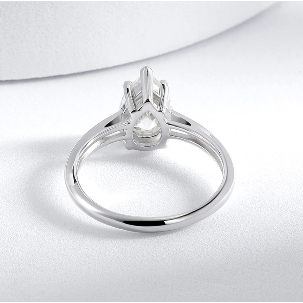 Regalia 2 Carat Pear Cut Moissanite Ring