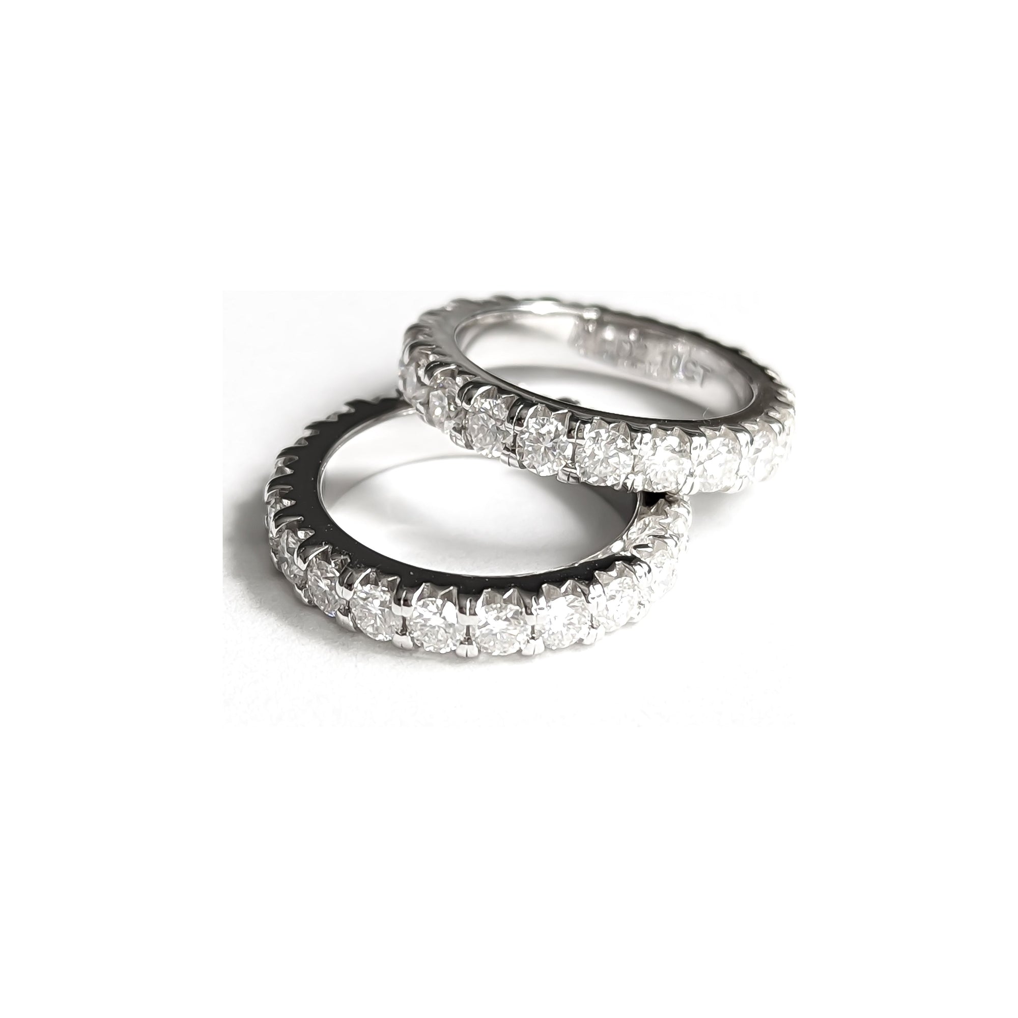 Elysian 14K White Gold Moissanite Band Ring 5cttw