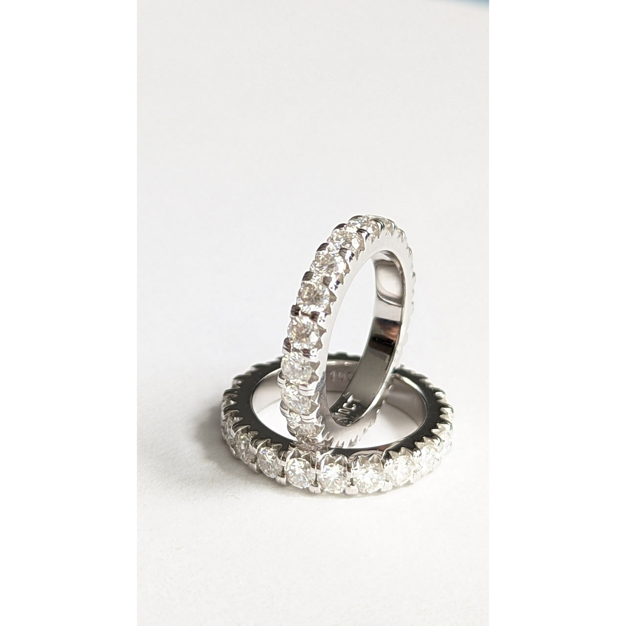 Elysian 14K White Gold Moissanite Band Ring 5cttw