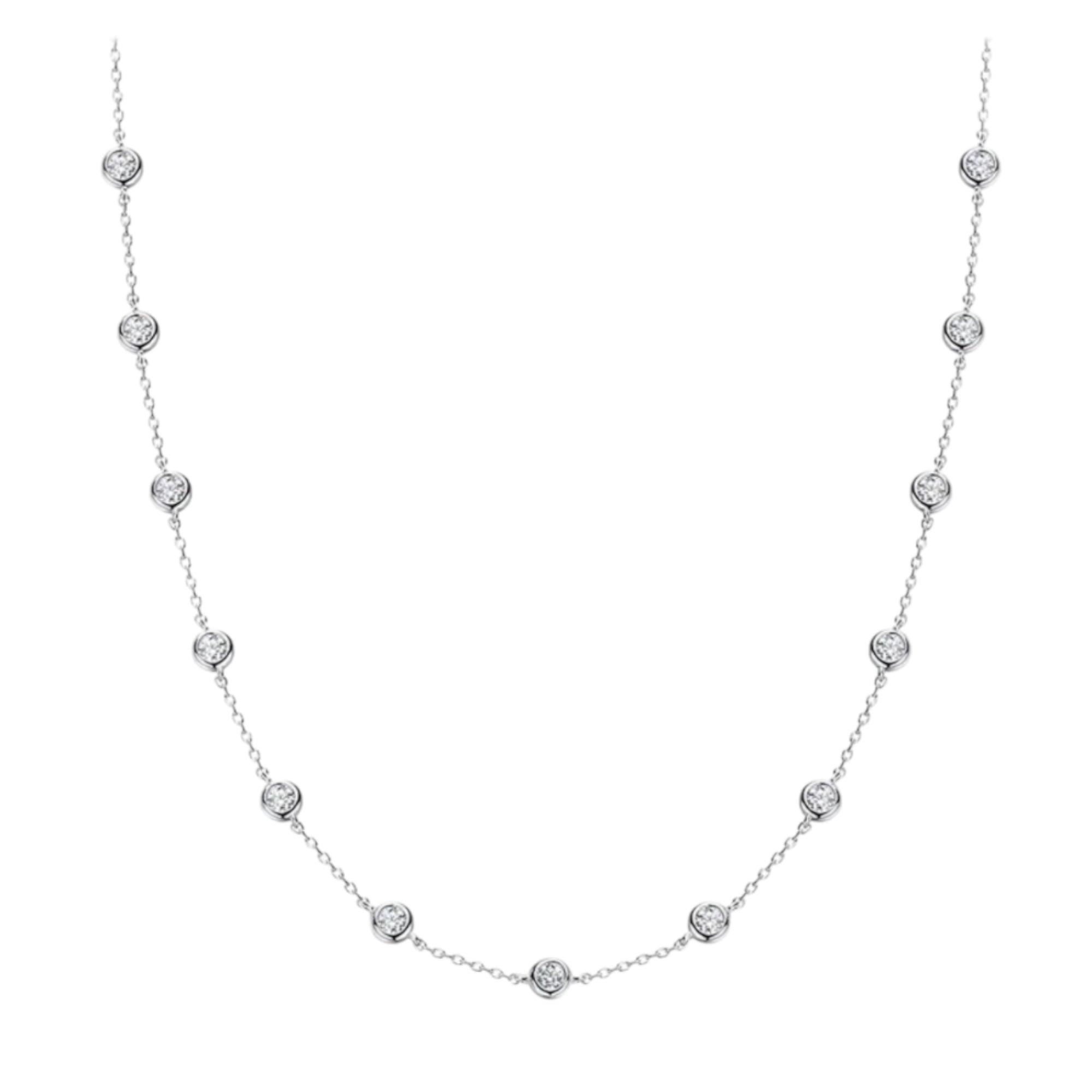 Vivian Bubble Moissanite Diamond Necklace