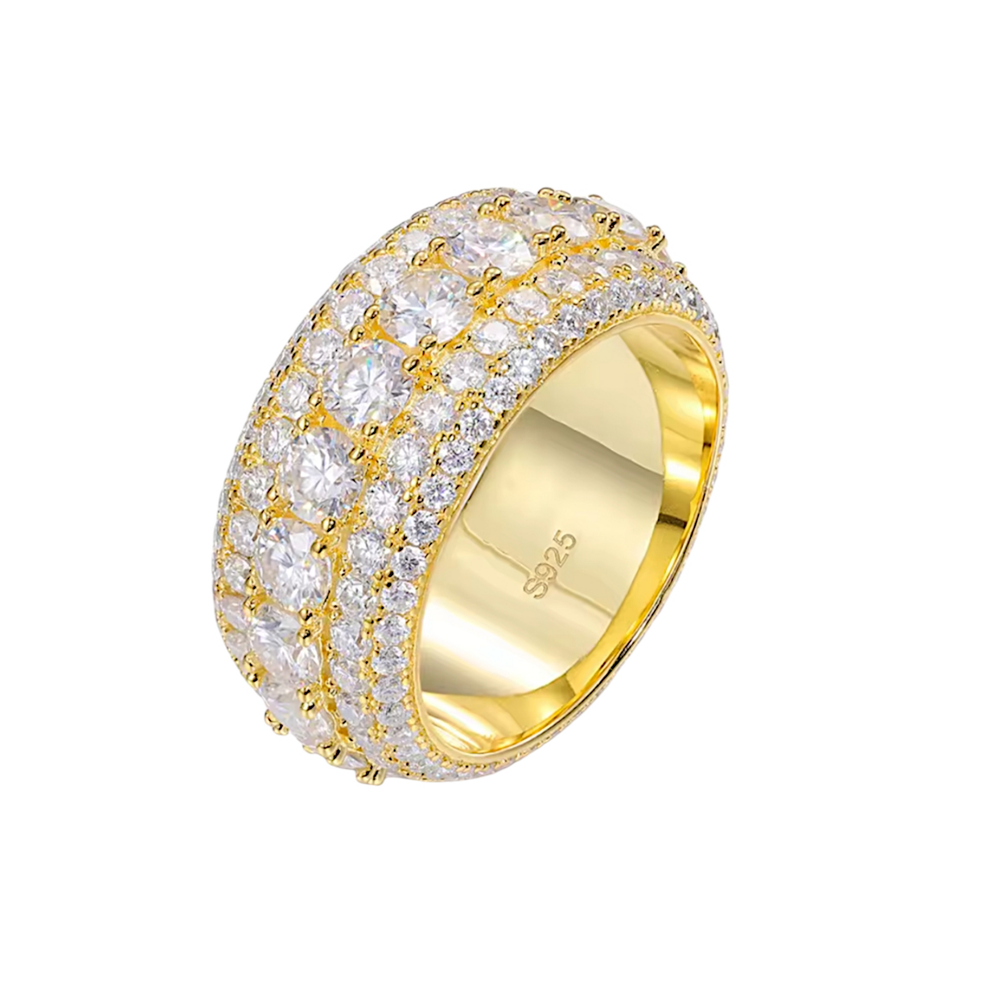 Gleam Full Moissanite Diamond Enernity Ring