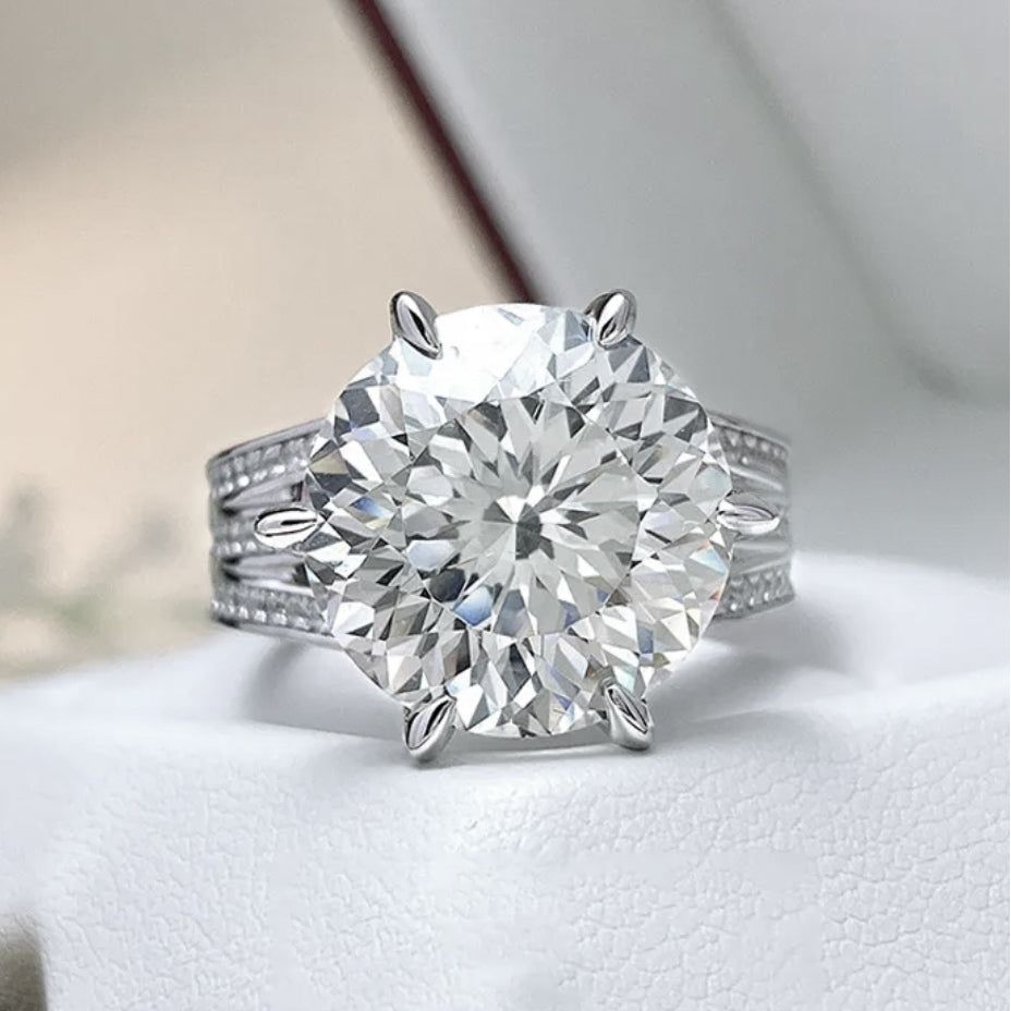 Lumina 14K Gold Plated Engagement Ring