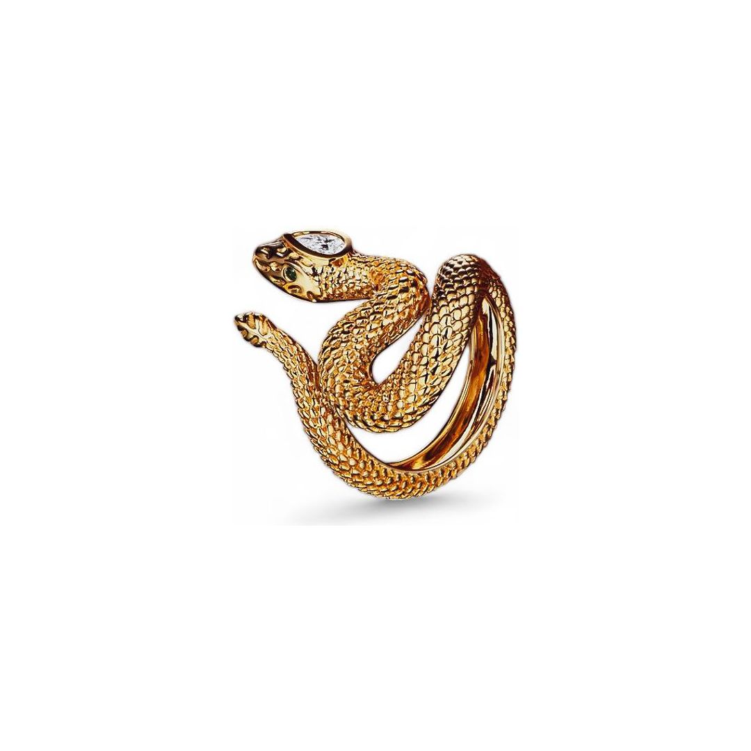 Serpenta 14K Gold or 925 Silver Snake Ring