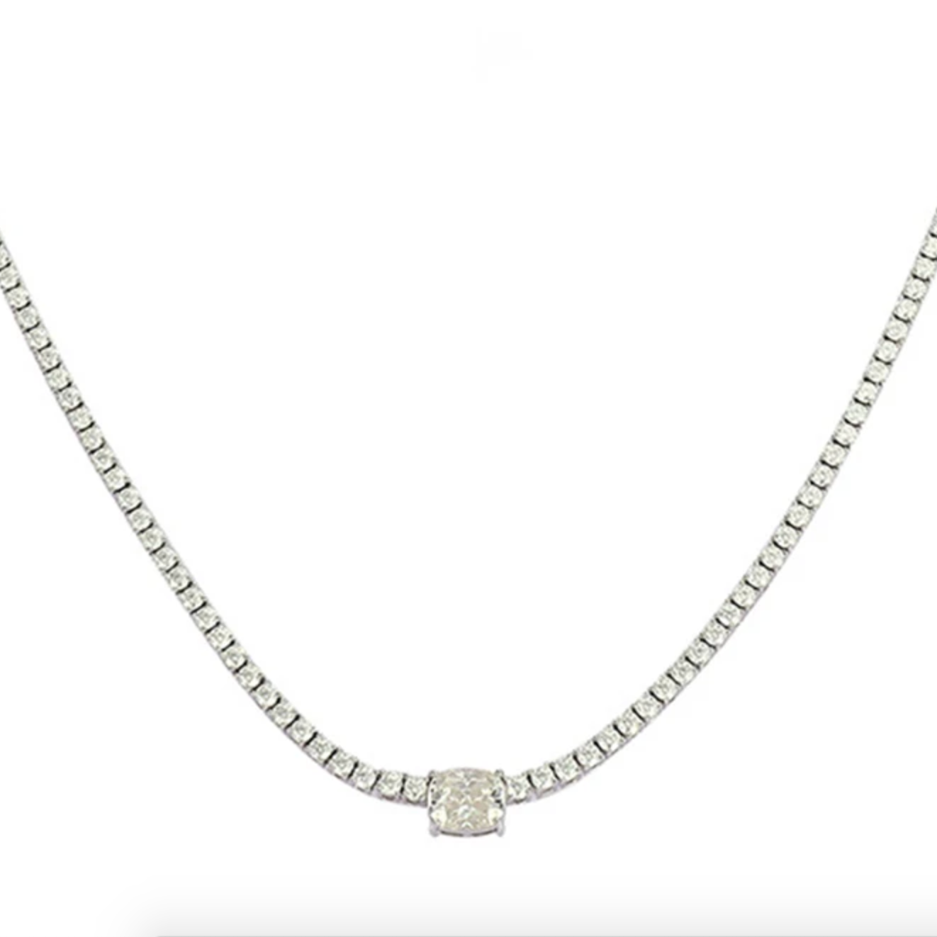 Nature's Brilliance 4 Carat Moissanite Tennis Necklace