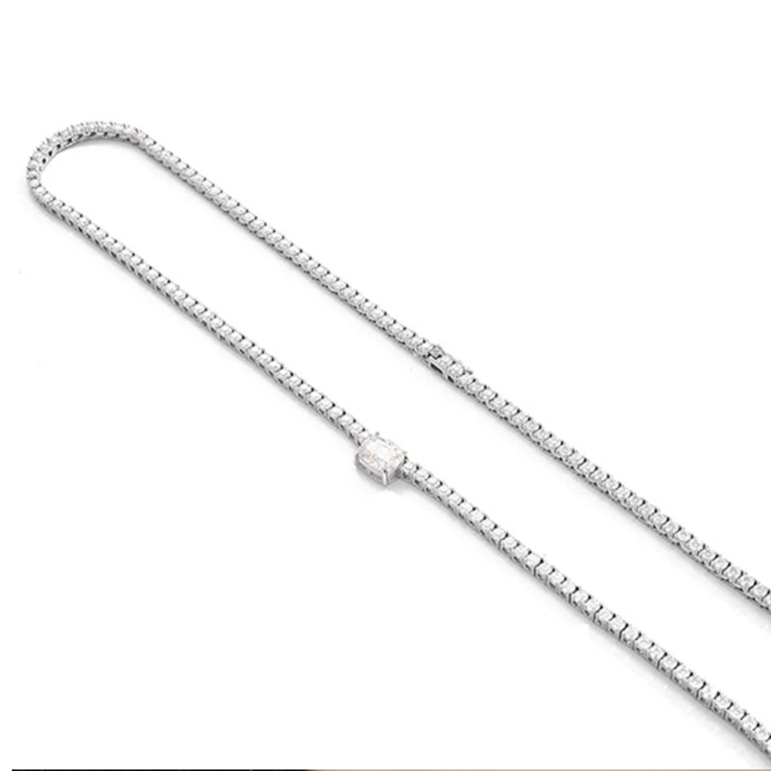 Nature's Brilliance 4 Carat Moissanite Tennis Necklace