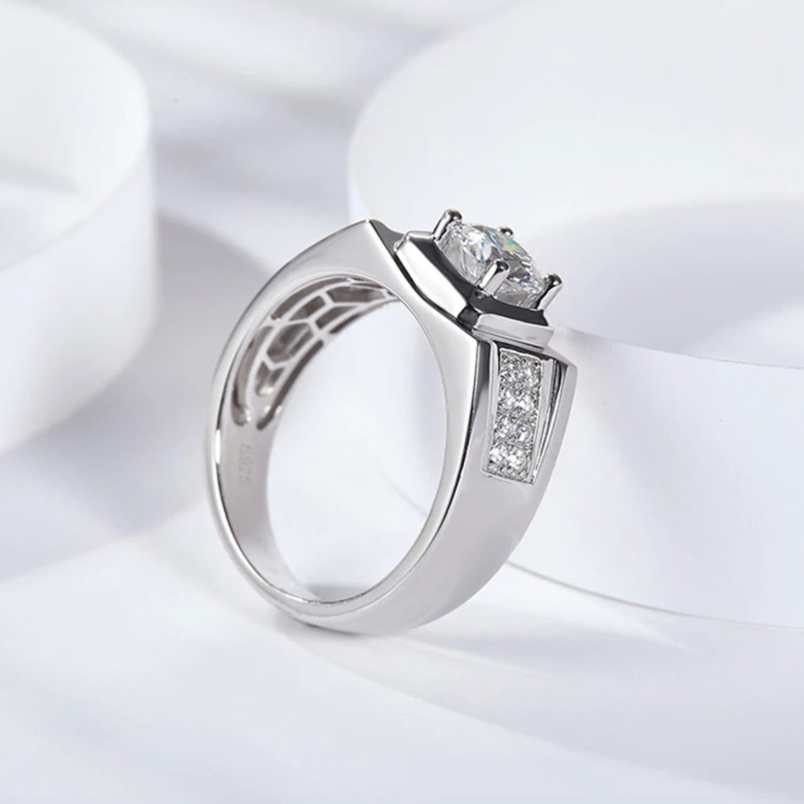 Orion Moissanite Diamond Ring For Men