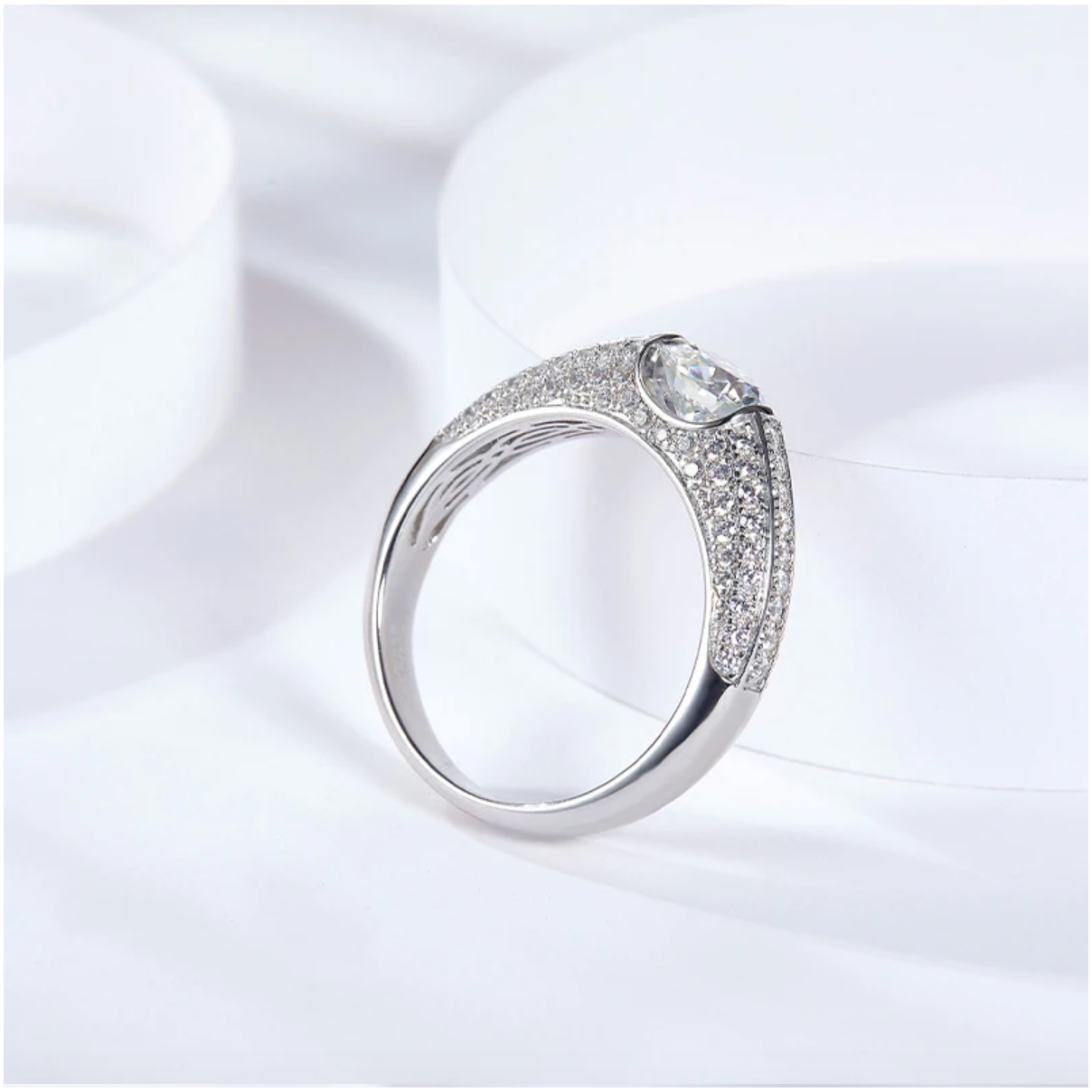 Vigor Sparkling Moissanite Ring For Men