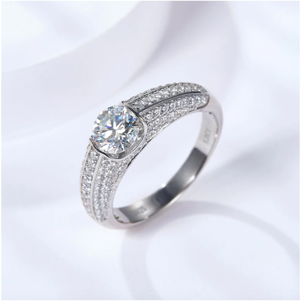 Vigor Sparkling Moissanite Ring For Men