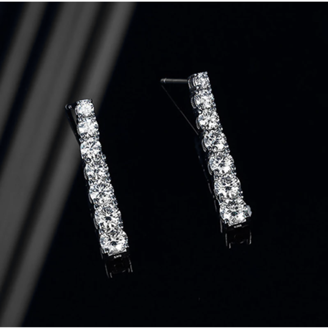 Stairway to Sparkle Full Moissanite Earrings