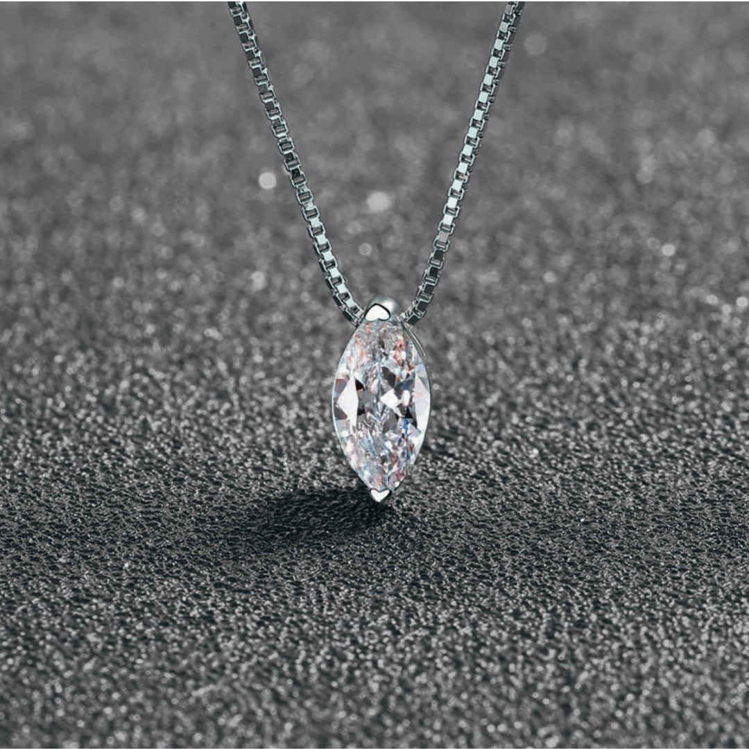 Cassiopeia 1 Carat Marquise Moissanite Chain Necklace