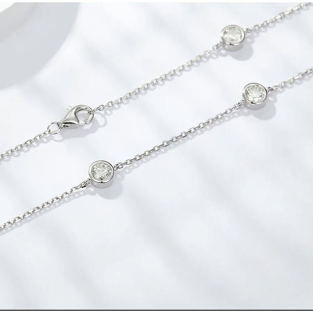 Vivian Bubble Moissanite Diamond Necklace