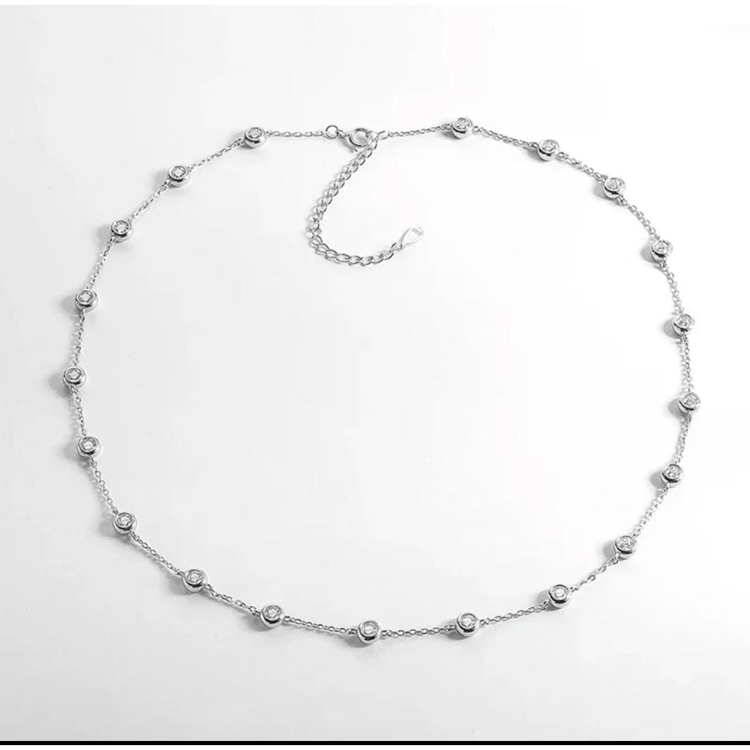 Vivian Bubble Moissanite Diamond Necklace