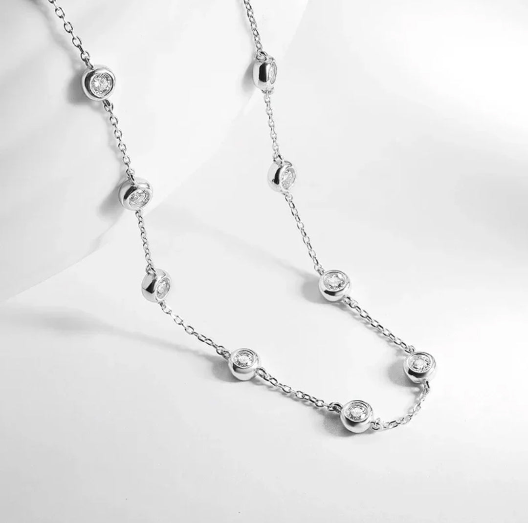 Vivian Bubble Moissanite Diamond Necklace