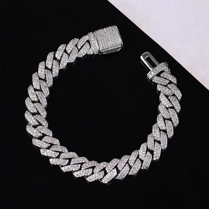 Cuban Hip Hop Moissanite Bracelet for Men - VANITYDIAMONDS