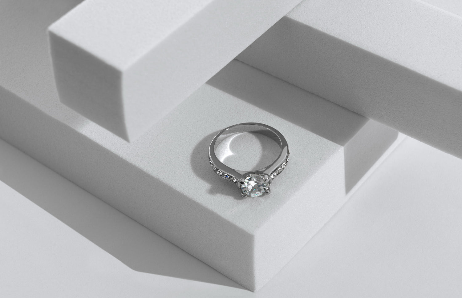 Diamond Engagement Ring / Platinum Diamond Engagement Ring / Diamond Size  Chart / Handmade Engagement Ring / Designer Brand Jewelry - Etsy