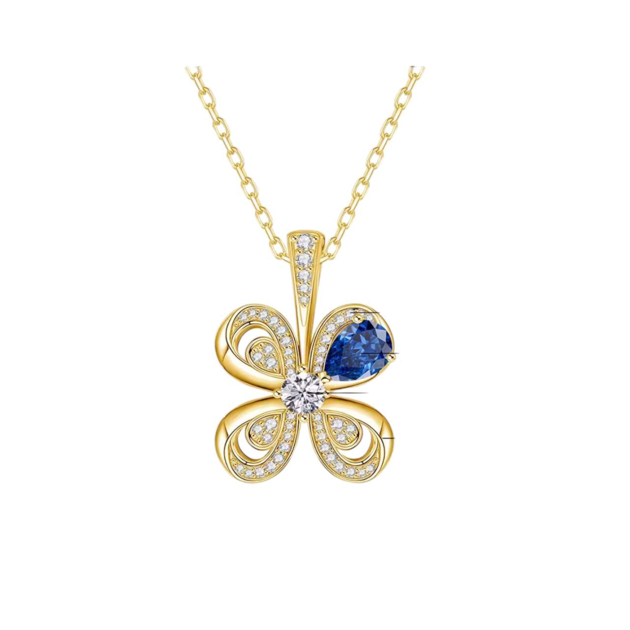 Lucky Four-Leaf Clover Moissanite Necklace