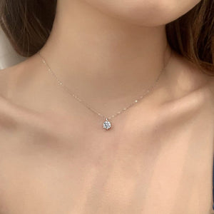 Moissanite Solitare Necklace Pendant - VANITYDIAMONDS